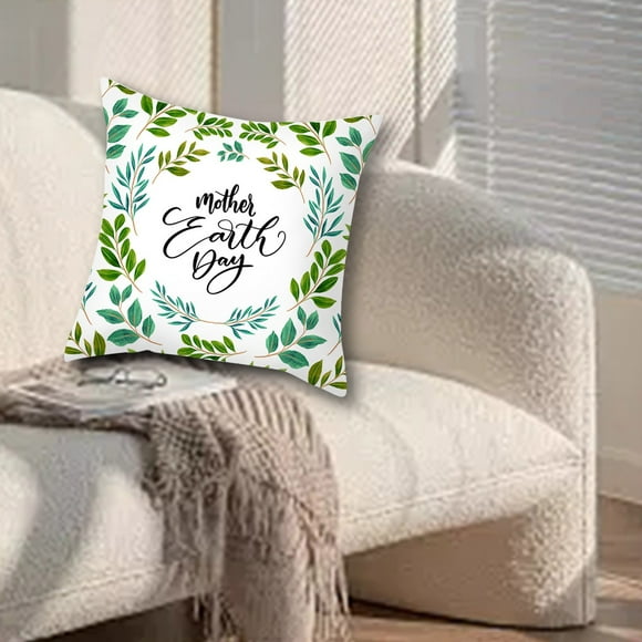 olkpmnmk Clearance Sale!Pillow Covers,Green Botanical Jungle Collect Design Pillowcase Sofa Cushion Tropical Rainforests Leaf Decorative Throw Pillow Case Cushion Cover Home Sofa Decor Fle,Room Decor