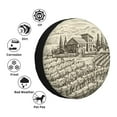 thumbnail image 5 of Bingfone Vineyard Landscape Spare Tire Cover Weatherproof Universal Wheel Protectors For Rv Camper Travel Trailer Suv Truck 15 Inch, 5 of 9
