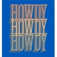 thumbnail image 5 of Western Howdy Repeat Text Long Sleeve Adult Hooded Sweatshirt-Large-Blue, 5 of 6