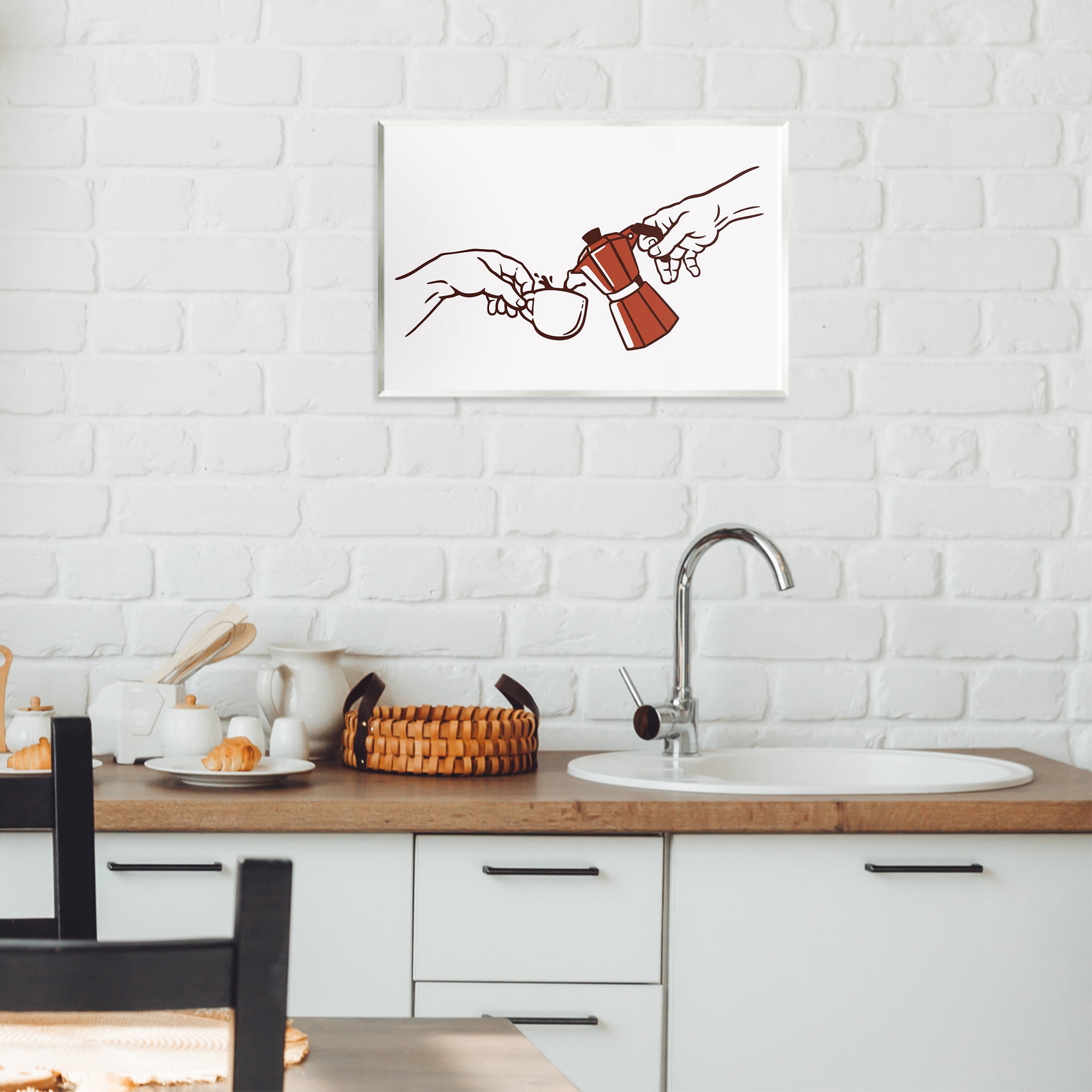 Stupell Industries Creation Of Coffee Classic Parody Wall Plaque Art, design by Tobe Fonseca