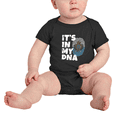 thumbnail image 2 of It's In My DNA San Marino Flag Country Pride Baby Bodysuits Newborn Clothes (Black, 0-3 Months), 2 of 5
