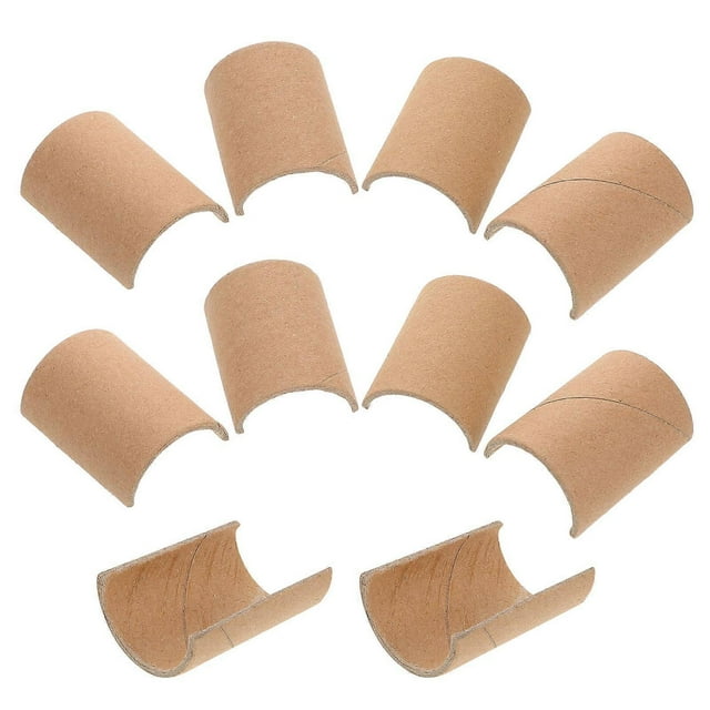 Craft Tubes Half Round Paperboard Tubes for DIY 10Pcs Kindergarten Art Activities