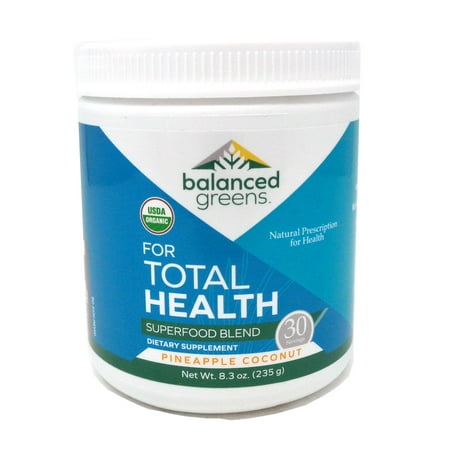 Balanced Greens For Total Health Superfood Pineapple Coconut - 8.3 Ounces