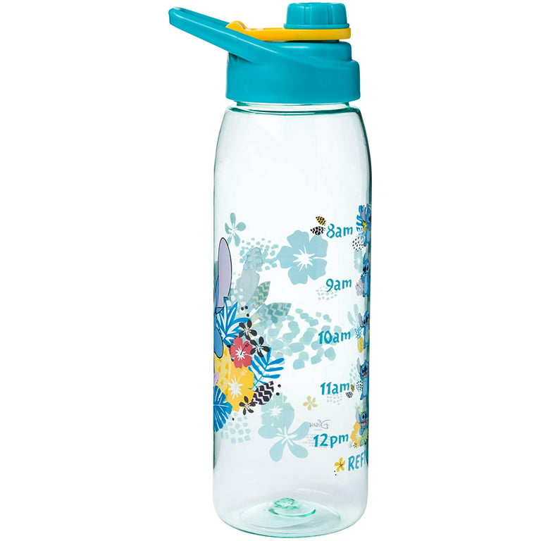 Disney Lilo & Stitch Tropical Sticker Water Bottle with Stickers