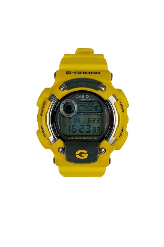 Pre-Owned CASIO G-SHOCK Fisherman DW-8600YJ-9T Yellow Resin Titanium Men's Watch
