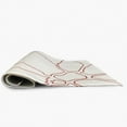 thumbnail image 4 of Simply Daisy 5' x 7' Coral/White Petal Lines Spring Chenille Indoor/Outdoor Rug, 4 of 4