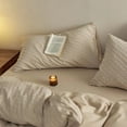 thumbnail image 3 of Zhuge Bed Sheets Set, Bedding Sheets Pillowcases Kit, Twin Bed Set, Hotel Bedding, Home Decor(Khaki), 3 of 5