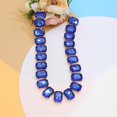 thumbnail image 3 of Rhinestone Gemstone Choker Collar Necklace for Women Sparkly Colorful Emerald Neck Chain Statement Necklace, 3 of 6