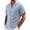 #0211-Light Blue, variant on Qiyinn Mens Button Down Shirt Short Sleeve Textured Cuban Shirts Lightweight Breathable Summer Beach Casual Shirt