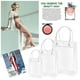 thumbnail image 2 of 1pc Transparent Pvc Handbag Christmas Gift Packaging Bags With Handles Shopping Travel Clear, 2 of 5