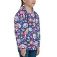 thumbnail image 3 of Sikiie mushroom Skull rainbow color Youth Hoodie Sweatshirt Pullover Hooded Classic Casual Essentials Hoodiefor Boys Girls Kids -Small, 3 of 6