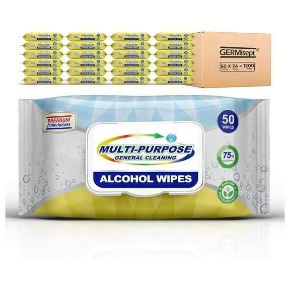 Institutional & Restaurant Grade Table Cleaning Wipes - Multi-Purpose | 50 Count x Pack of 24 = 1200 Wipes 50 Count x 24 Pack = 1200 Wipes