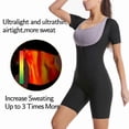 thumbnail image 2 of Sauna Suit For Women, Sweat Vest Waist Trainer, 3 in 1 Slimming Full Body Shaper Workout Top with Sleeve Shorts, 2 of 4
