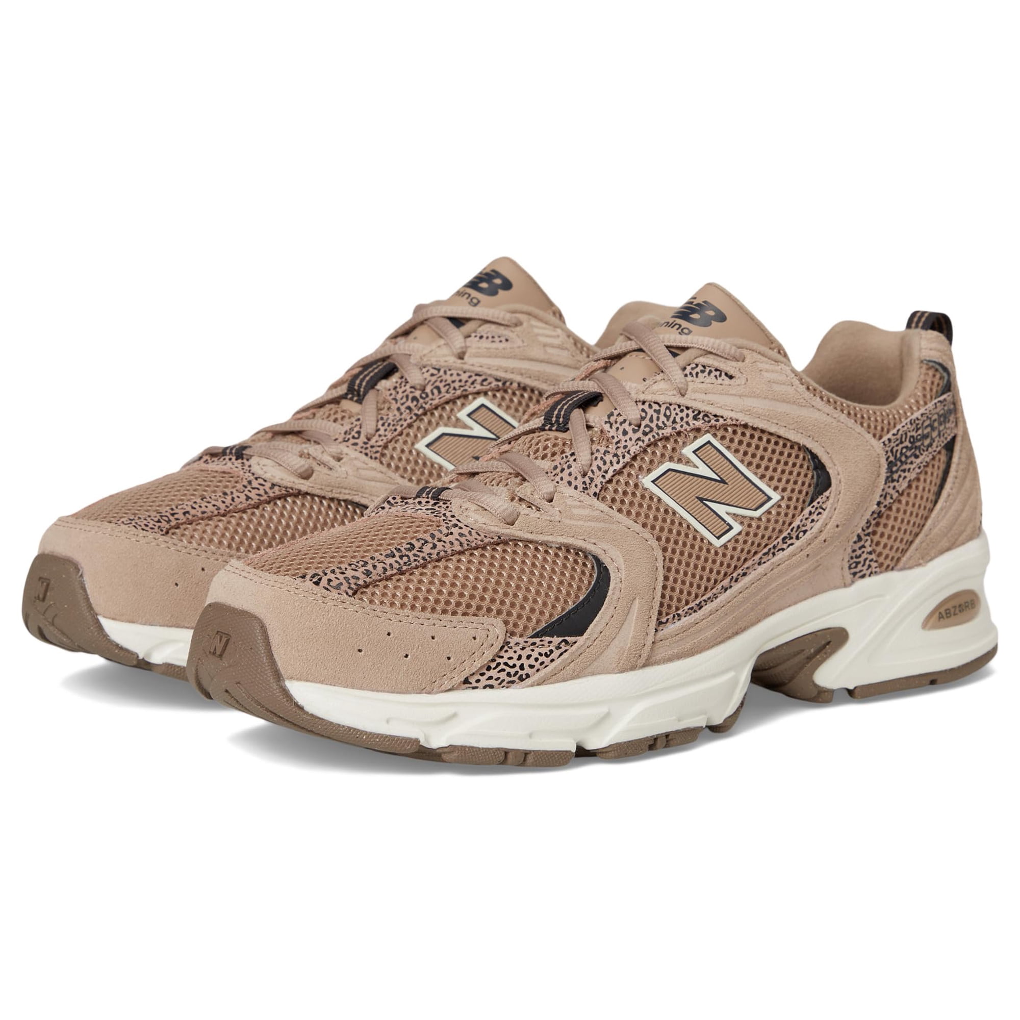 New Balance Unisex 530 Flat Taupe/Black Cement Men 10.5,Women 12 Medium