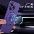 thumbnail image 4 of Jiahe Cover for iPhone 11 Pro, Case with Magnetic Invisible Stand Slim Shockproof Anti-Scratch,Compatible with MagSafe Lens Protector Case Cover, darkpurple, 4 of 6