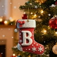 thumbnail image 3 of hengsof 26-Letter Acrylic Christmas Stocking-Style Ornaments Hanging Decor for Tree Branches Holiday Gifts Home Festive Accents Perfect for Christmas, 3 of 5