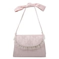 thumbnail image 1 of Bolso de mensajero para mujer, bolso de hombro, bolso de encaje, bolso retro con lazo, 1 of 5