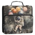 thumbnail image 5 of FORMRS Zipper Binder with Shoulder Strap 2-inch Ring 500 Sheet Capacity File Bag, Watercolor Space, 5 of 5