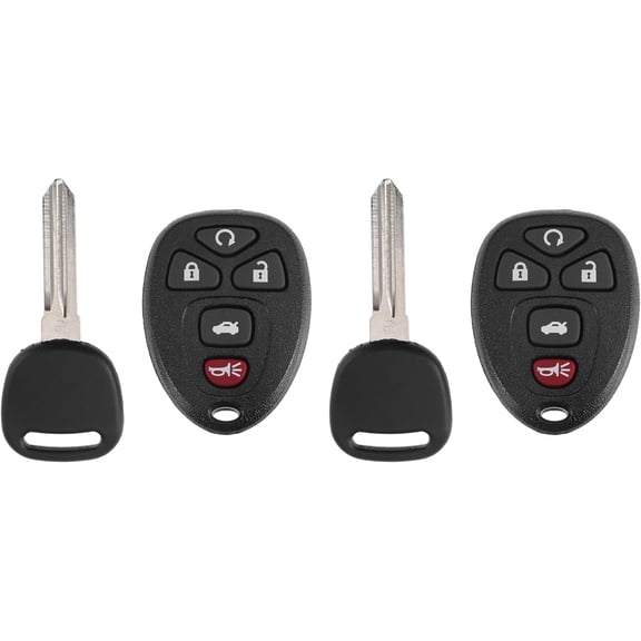 X AUTOHAUX KOBGT04A 315MHz Keyless Entry Remote Ignition Key Fob 5 Buttons for Chevy Malibu 2004-2012 for Pontiac G6 05-10 G5 07-09 Grand Prix 05-08 for Buick LaCrosse 05-09 2pcs