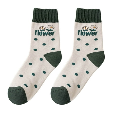 

Women Socks Winter Autumn Winter Mid Tube Printing Warm Stockings Socks for Women