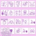 thumbnail image 4 of Tableta animada para colorear Hello Kitty con 20 insertos de diseño, 4 of 9