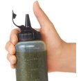 thumbnail image 3 of Good Grips Botella exprimible para decoración de salsa, pequeña, transparente, color negro, 3 of 5