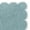 Turquoise/Cream, variant on JONATHAN Y SHAPES 5 x 8 Area Rug, Alice Cottage Two-Tone Scalloped - Turquoise/Cream, SHP103D-5