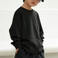 thumbnail image 2 of CYRBOKO Toddler Boys Sweatshirts, Cotton Crew Neck Holiday Long Sleeve Fall Clothing Black Size 4-5 T, 2 of 5