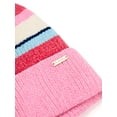 thumbnail image 3 of Packed Party Cozy Stripes Chenille Hat and Gloves Set, Pink, 3 of 7
