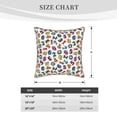 thumbnail image 2 of KLL Colorful Numbers Decorative Throw Pillow Covers Velvet Soft for Couch Sofa Bedroom Living Room Outdoor (No pillow core)- 16"x16", 2 of 5