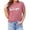Pink, variant on Graphic Tees for Women T-Shirts Cat T Shirts For Women Cute Cat Graphic Tees Cat Lover Shirt Summer Short Sleeve Tops Blue S