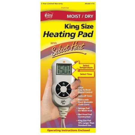 Heating Pad Moist/Dry LCD King size (Best Heating Pad 2019)