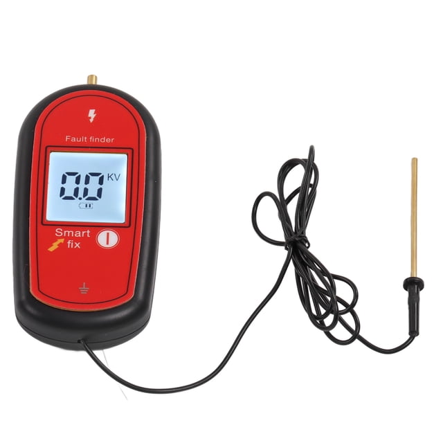 Testeur de Clôture de Pâturage, Testeur de Tension Numérique ABS Niveau 15KV avec Rétroéclairage pour Pâturage Rouge, Jaune
