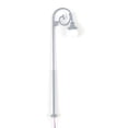 thumbnail image 1 of Cateissary 1:87 farolas modelo de cabeza única bombilla de ferrocarril lámpara de estilo tradicional DIY poste de luz para patio en miniatura decoración Artesanía Gris/Blanco cálido Cateissary HA066590-06, 1 of 6