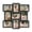 Black, variant on Classic Gallery Display Photo Frame 9 Openings Picture Frames 4x6 Collage Gold For Wall