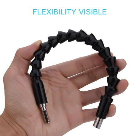 Yosoo 1/4'' Flexible Shaft Connecting Link/ Flex Hex Shank Extension Socket Bit Holder for Electric Drill / Screwdriver (Best Flex Shaft For Jewelry)