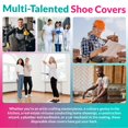thumbnail image 5 of Waterproof Disposable Boot Covers, XL Size. Pack of 1000 Clear Disposable Booties for Shoes Covers. Disposable Shoe Covers for Indoors Non Slip. Shoe Booties Disposable Non Slip, 5 of 6