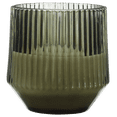 thumbnail image 1 of Bouclair Bougie LED en Verre Nervuré Verte, 1 of 3