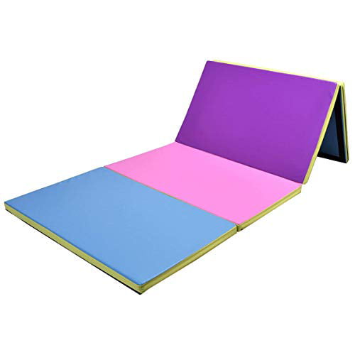 Giantex 4x10x2 Gymnastics Mat Folding Panel Thick Gym Fitness Exercise 