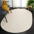 thumbnail image 2 of SAFAVIEH Braided Rishika Solid Machine Washable Reversible Area Rug, Ivory/Beige, 9' x 12' Oval, 2 of 6