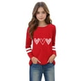 thumbnail image 4 of Kaemgyyd Valentines Day Heart Shirts for Baby Boy Girl Heart Graphic Tees T-Shirt Toddler Long Sleeve Tops 3-14 Years, 4 of 5