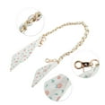 thumbnail image 3 of Unique Bargains 1 Pc Floral Print Handbag Strap for Travelling White Orange Alloy Polyester, 3 of 5