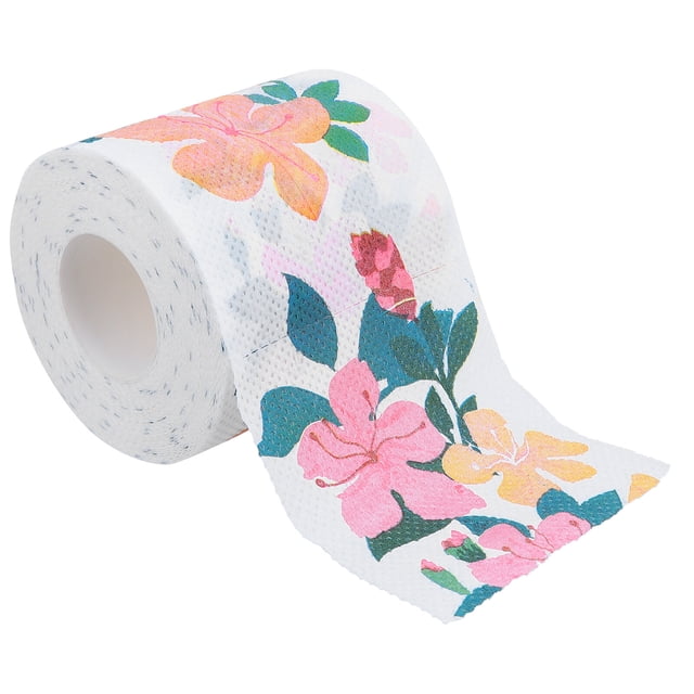 MasteelfCA 1 Roll Colorful Printed Roll Paper Toilet Paper Exquisite Handkerchief Paper
