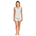 thumbnail image 2 of Casual Nights Women's Floral Sleeveless Tank and Pajama Shorts Set - Peach White - Large, 2 of 2