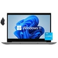 thumbnail image 2 of 2022 Newest Lenovo IdeaPad 3i 15.6" FHD Laptop, 11th Gen Intel Core i3-1115G4 Processor, 8 GB DDR4 RAM, 128 GB PCIe NVMe SSD, WiFi, Long Battery Life, Fingerprint Reader, Windows 11, Platinum Grey, 2 of 5