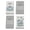 Grey 1, variant on Sm:)e Give Thanks Eucalyptus Leaves Watercolor Blue Pumpkins Fall Kitchen Dish Towels Set of 4, 18 x 26 Inch