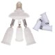 thumbnail image 5 of Divisor del adaptador del casquillo de la bombilla E27 a 3 cabezales ángulos ajustables para uso en interiores y exteriores de amplia cobertura, 5 of 5