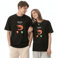 thumbnail image 2 of Shrimp Calling Vintage Graphic Tee for Men and Women, Fun Party Cotton Short Sleeves T-Shirt, 2 of 6