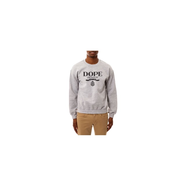 DOPE Chandail en Molleton Homme The Milan, Gris, TG