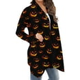 thumbnail image 7 of Fznquz Long Sleeve Womens Sweaters 2025 Halloween Cardigan Trendy Open Front Multicolor Casual Womens Tops, 7 of 7